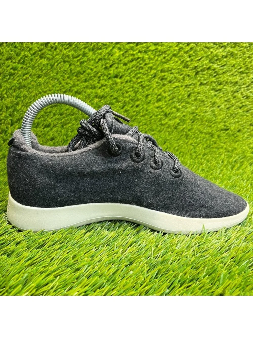 Allbirds Wool Runners Womens Size 7 Black White Casual Walking Shoes Sneakers